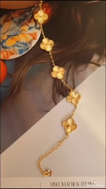 دستبند طرح گل ۵ گله ضد حساسیت